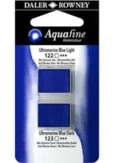 Daler Rowney Aquafine Sulu Boya Tablet 2li Ultramarine Blue Light