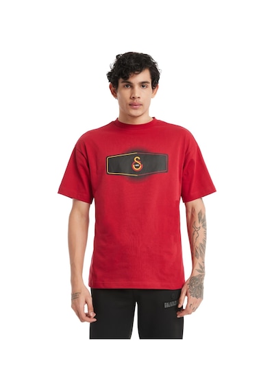 Galatasaray Lisanslı Gs Logo Kırmızı Erkek T-shirt KIrmızı