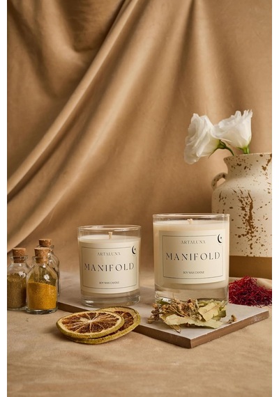 Manifold Safran-amber Kokulu Soya Mum Büyük Siyah