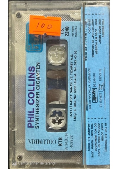 Plak Değildir Kaset Tir Phil Collins Synthesizer Giganten Kaset
