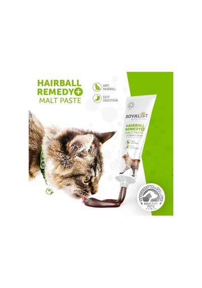 Hairball Remedy+malt Paste Kediler İçin Tüy Yumağı Önleyici Macun Biotin & Kalsiyum İçerik 100gr