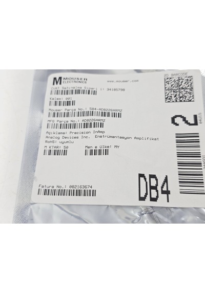 Analog Devices Ad8226armz Enstrümantasyon Amplifikatör Entegre 50 Adet