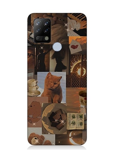 Tecno Pova Uyumlu Aşk Ve Sevimli Objeler Desenli Silikon Kılıf