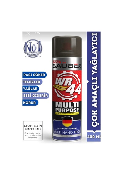 Pro Sauber Wr44 Çok Amaçlı Yağlayıcı Sprey 400 Ml Pas Sökücü Gıcırdı Keser Koruyucu