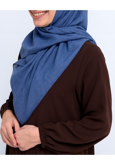 Bilenler Denim Kare Eşarp Kaymaz, Rahat Ve Şık Kullanım Indigo