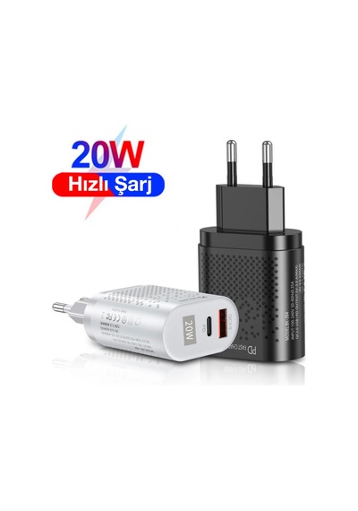 USLION 20W USB QC3.0 Şarj PD3.0 Hızlı Şarj Aleti Şarj Başlığı