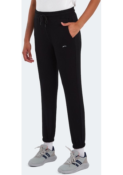 Slazenger KINO Kadın Cepli Siyah Eşofman Altı