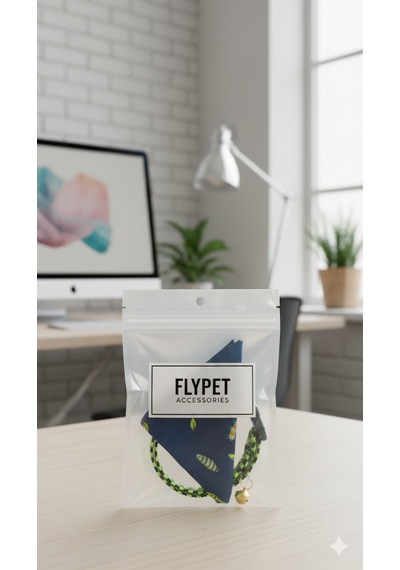 Flypet Tırtıl Desen Fular Kedi Tasma & Yavru Köpek Tasma 13cm-24cm