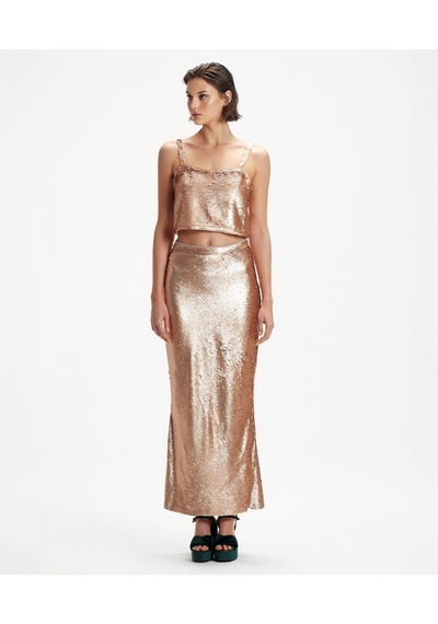Yargıcı Askılı Bluz Bronz