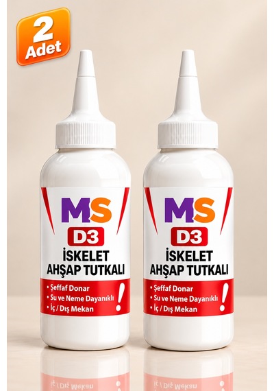 2 Adet Hazır D3 Ahşap Tutkalı 150 Gr Güçlü Dayanıklı Şeffaf Mobilya Mdf Kumaş Kağıt Yapıştırıcısı