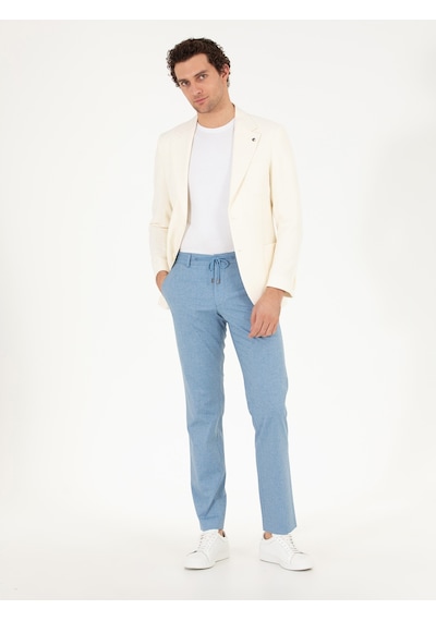 Cacharel Mavi Slim Fit Kumaş Pantolon