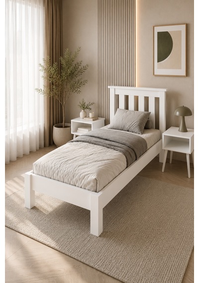 Shark New Çift Kişilik Mdf Karyola Ve 2 Komodinli Set