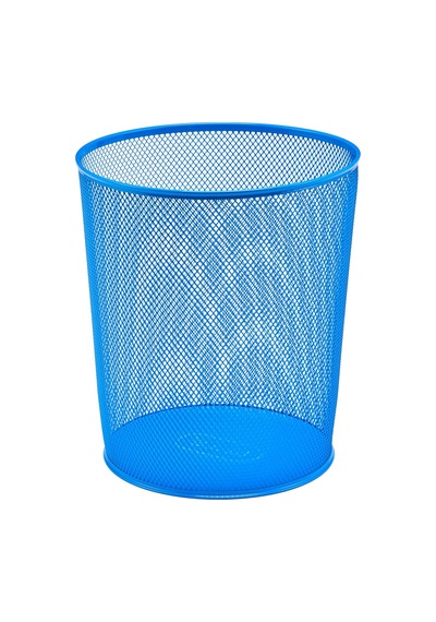 Mas Tam Delikli Çöp Kovası Bebe Mavi 10l Siyah