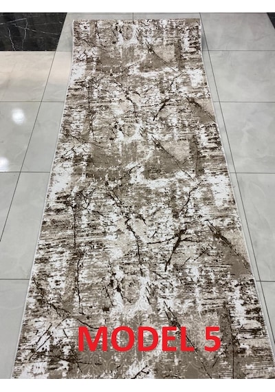 Dinarsu Halı Embos 8 Model Kaymaz Jel Taban Koridor Kesme Yoll...