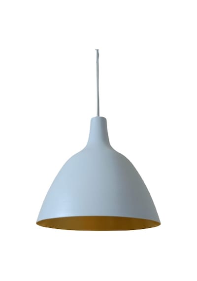 Rys Retro Metal Dekoratif Beyaz İçi Gold Tekli Sarkıt Avize Çap:28 Cm