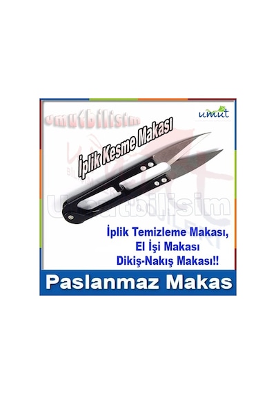 Tekstil Ip Temizleme Makası Paslanmaz Temizleme Balıkçı Makası
