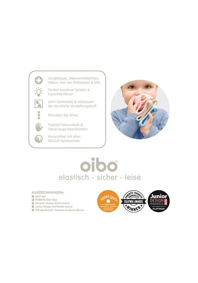 Moluk Oibo 3 Set - Pastel Ice Blue, Baby Pink, Beige