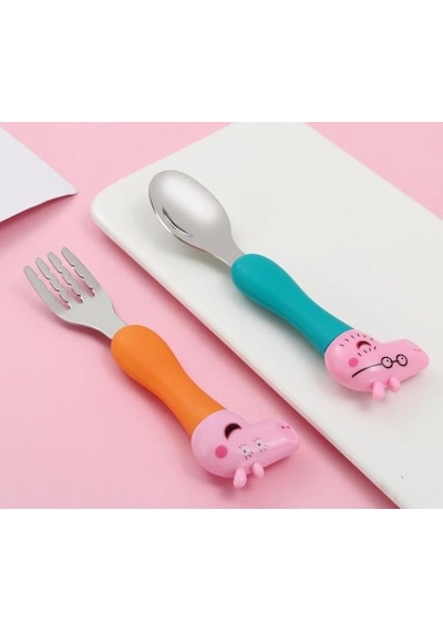 Peppa Pig Çatal Kaşık Seti - Çocuklar İçin