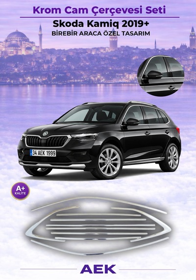 Skoda Kamiq 2019 12 Parça Cam Çerçevesi