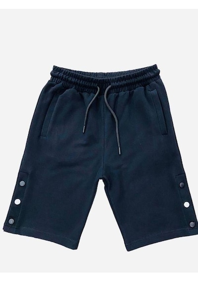 Ekkokids Çocuk Çıtçıtlı Şort-14547 Siyah