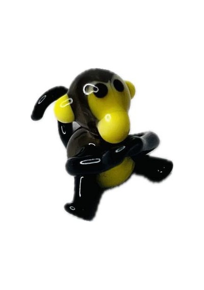 El Yapımı Mini Murano Cam Maymun Biblo A150-08