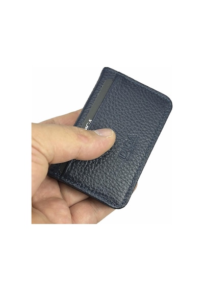 Diga 1169 Hakiki Deri Minimal Kartlık Lacivert Tan Kırmızı