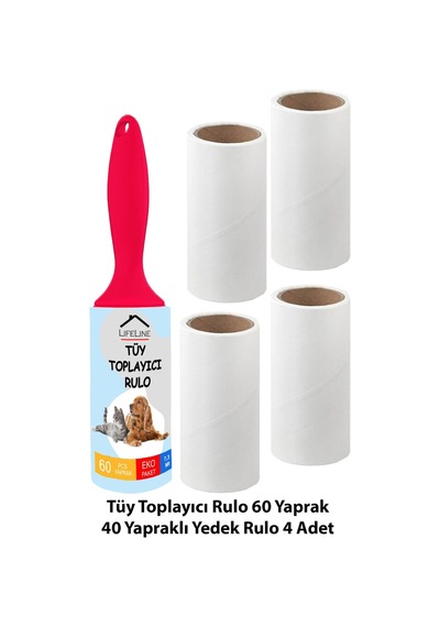 Life Line Tüy Toplayıcı Rulo + 4 Adet Yedek Rulo