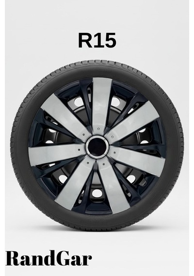 Kia Pregio 15 İnç Jant Kapağı 4 Adet Siyah Gri C109 Rand