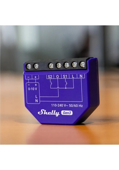 Shelly Dimmer 0/1-10v Pm Gen3 Güç Ölçümlü Akıllı Dimmer Modülü