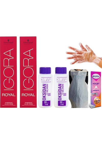 Igora Royal 3 - 0 Koyu Kahve Saç Boyası 2 Adet Oksidan 20Vol 2 Adet (485106466)
