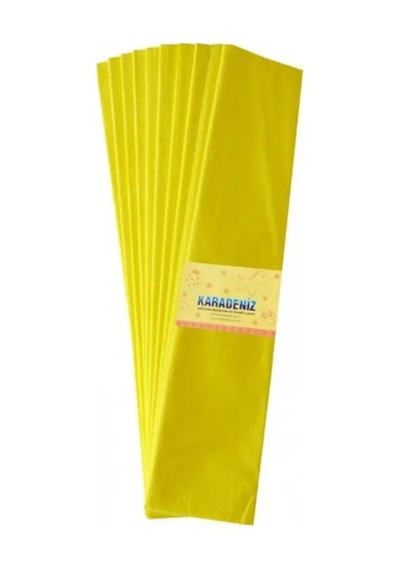 Lino Krapon Kağıdı Açık Sarı - 6 Adet