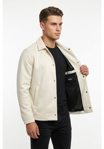 Dynamo Erkek Siyah Regular Fit Mevsimlik Süet Spor Mont Bgl-st05436 Taş
