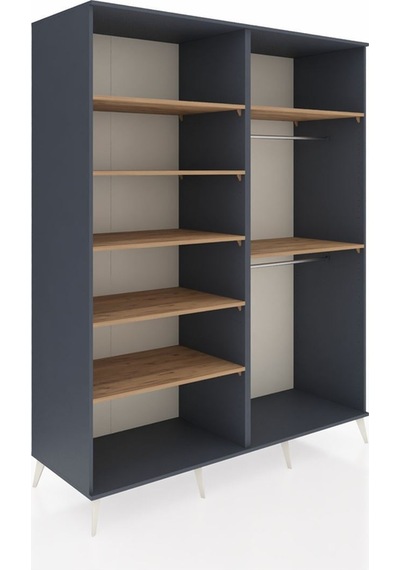 Kronos Gardrop 7 Raflı 2 Askılı 176x59x221 Antrasit-antrasit/çam Antrasit/çam Kronos Gardrop 7 Raflı 2 Askılı 176x59x221 Antrasit-antrasit/çam Antrasit/çam