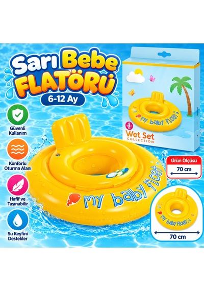 Sarı Bebe Flatörü 70 Cm. 6-12ay Belirtilmemiş
