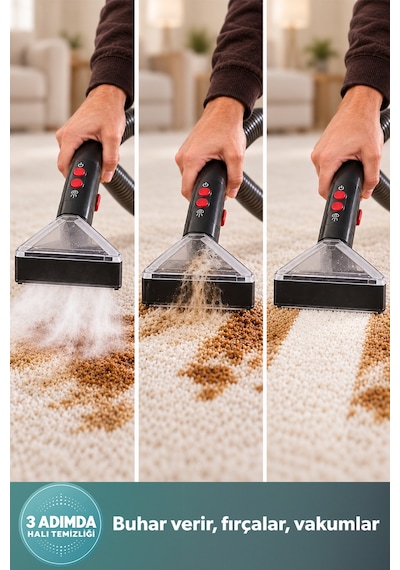 Homend Stain-x 1257h 2 İn 1 Halı Ve Buharlı Temizleme Makinesi