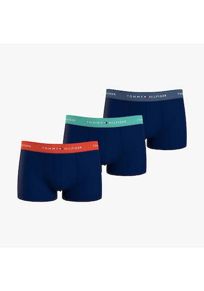 Tommy Hilfiger 3'lü Trunk Erkek Lacivert Boxer Düz Um0um02763 Lacivert