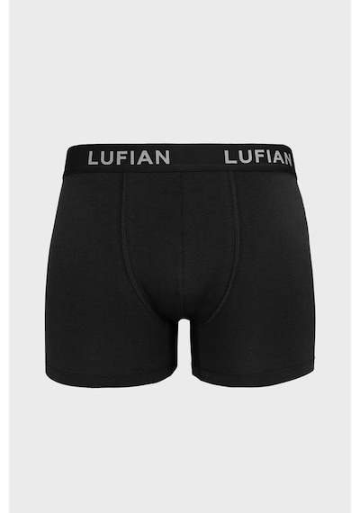Lufian Darcy Erkek Pamuklu Boxer Siyah Siyah 111080037100100