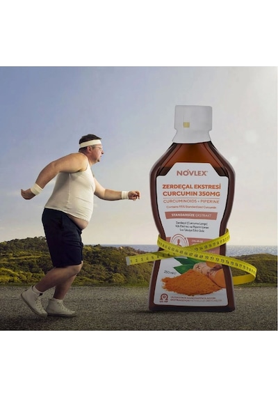 Novlex Curcumin Turmeric Ve Piperin Eki İçeren Takviye Edici Gıda 250 ML