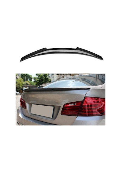 Bmw 5 Serisi F10 M4 Style Bagaj Üstü Spoiler Piano Black