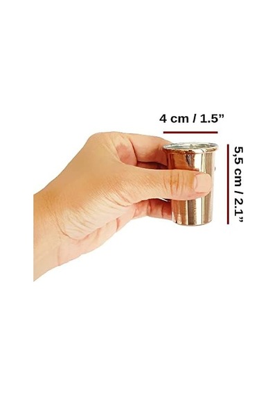 Bakır Shot Bardağı 30ml 4'lü Set 1