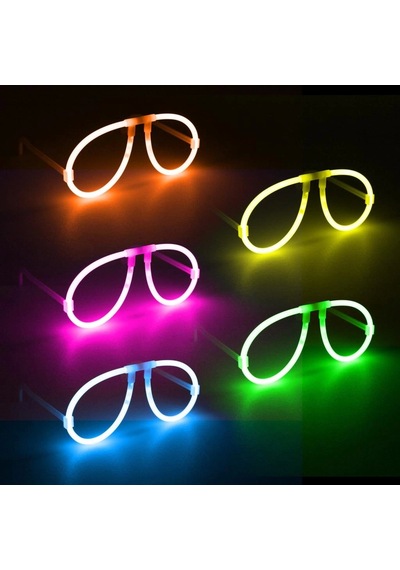Mey İthalat Neon Glow Fosfor Gözlük Festival &amp Parti 12&amp 39 Li Set Diğer