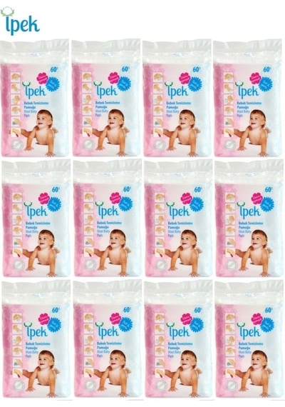Ipek Bebek Temizleme Pamuğu 720 Adet (12 X 60)
