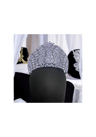 Kristal Taşlı Gelin,kına,nişan,söz,after,bride,party Taç 2 Lila - 707821387 Lila