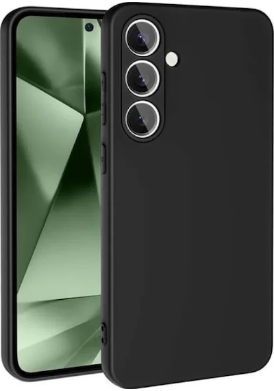 Newface Samsung Galaxy S24 Fe Kılıf Nano İçi Kadife Silikon - Siyah