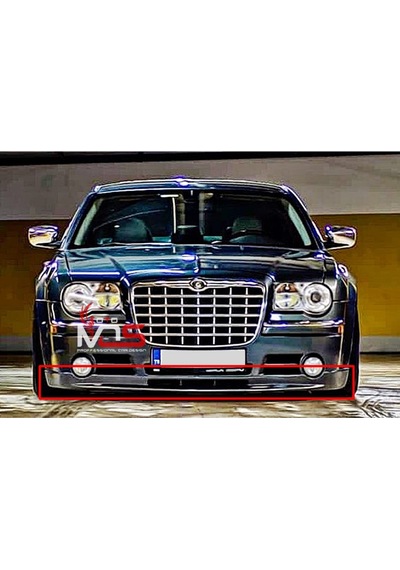 Chrysler 300c Uyumlu Ön Tampon Eki Karlık Fiberglass Boyasız