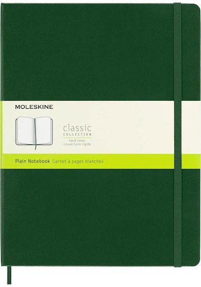 Moleskine Classic Sert Kapak Çizgisiz Defter 19x25 Myrtle Green Yeşil