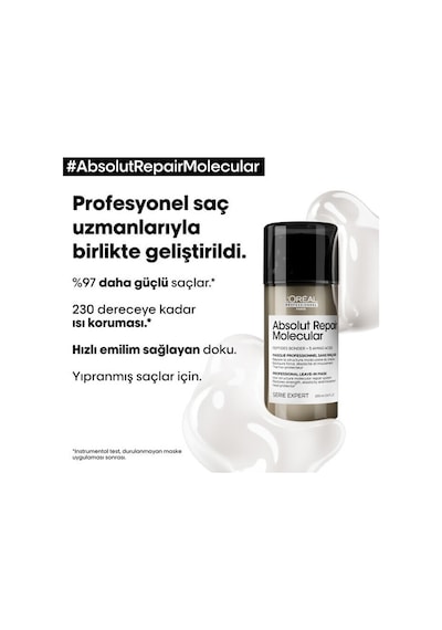 Loreal Professionnel Absolut Repair Molecular Yıpranmış Saçlar İçin Maske 50 Ml