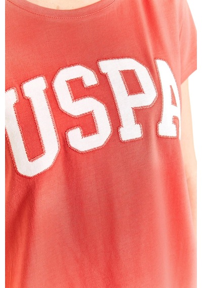 U.S. Polo Assn. Kadın Basic Tişört 1804839 Narçiçeği