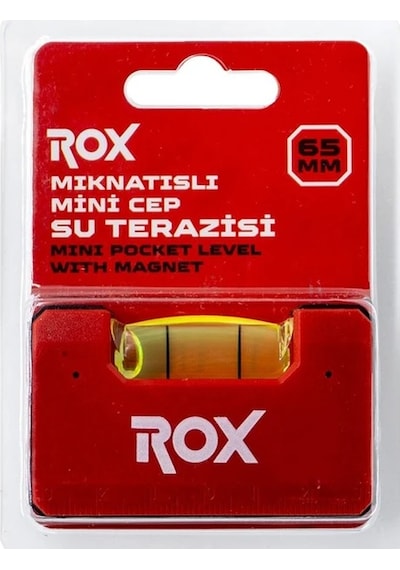 Rox Mıknatıslı Mini Cep Su Terazisi 65 Mm 153rox0280