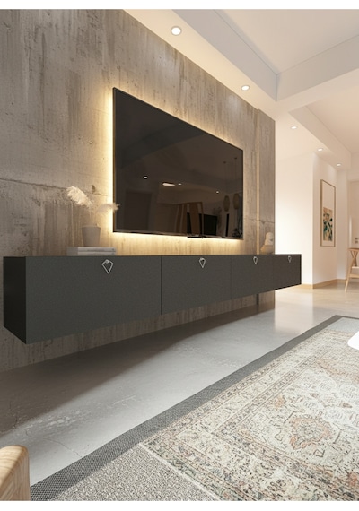 Resital Tv Ünitesi S2448-4 Antrasit Antrasit